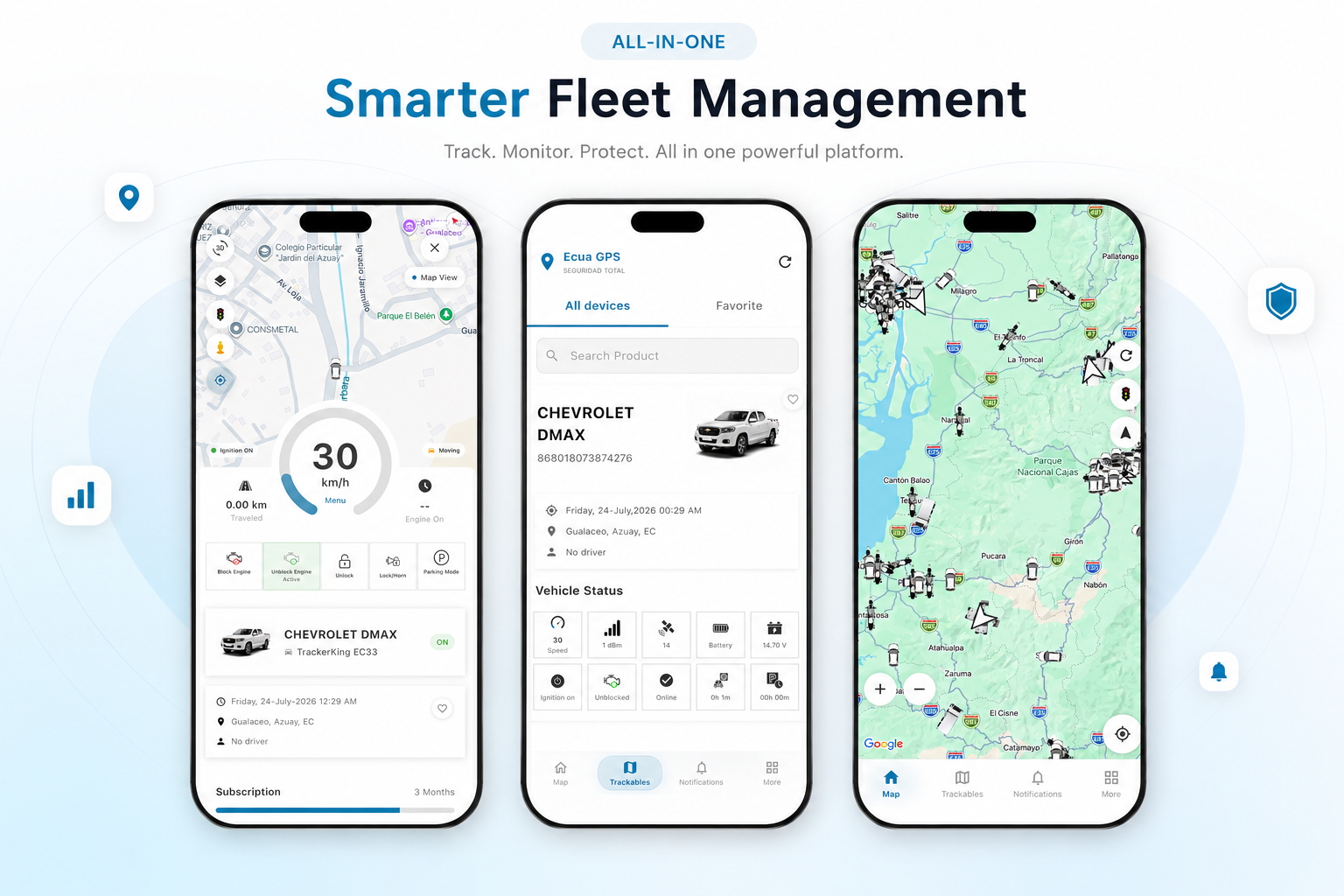Custom fleet management software dashboard with live vehicle tracking